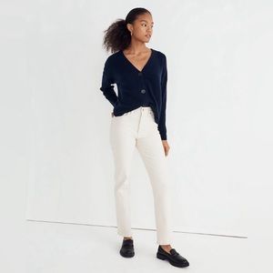 MADEWELL THE PERFECT VINTAGE STRAIGHT PANT JEANS IN CANVAS WASH SIZE 25